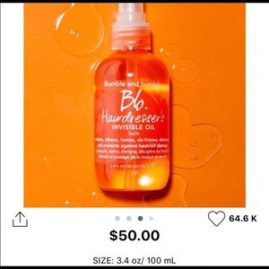 Bumble and bumble invisible oil